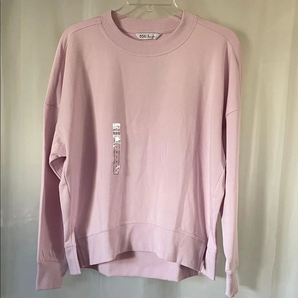 NWT Dicks Sporting Goods Light Pink Crew Neck Sweatshirt Size Small - Picture 1 of 4